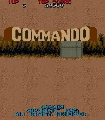 Commando (World) screen shot title